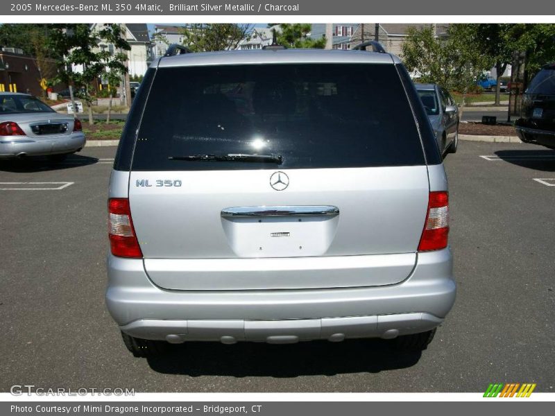 Brilliant Silver Metallic / Charcoal 2005 Mercedes-Benz ML 350 4Matic