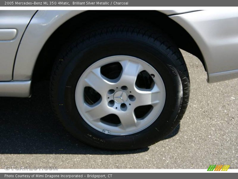 Brilliant Silver Metallic / Charcoal 2005 Mercedes-Benz ML 350 4Matic