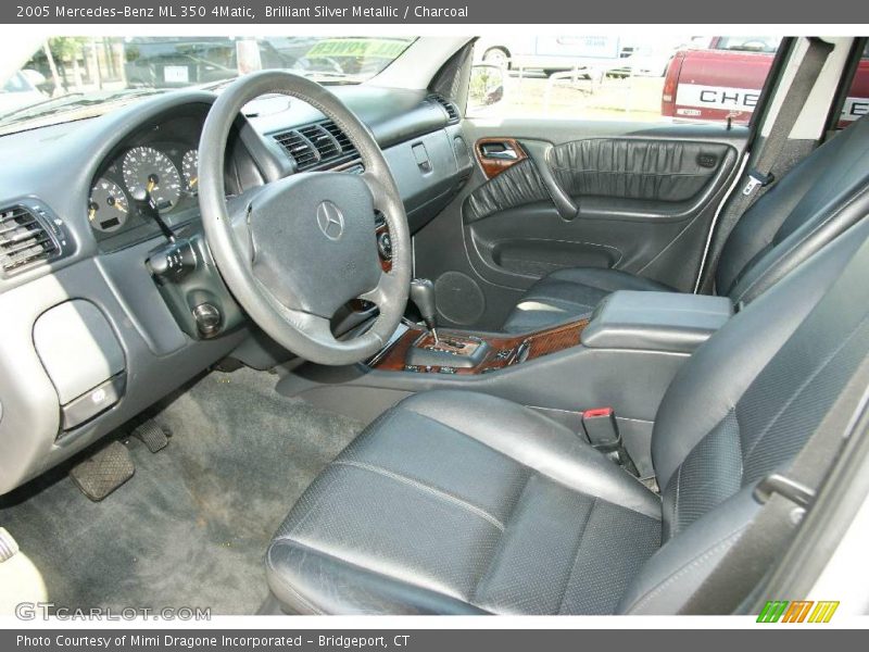 Brilliant Silver Metallic / Charcoal 2005 Mercedes-Benz ML 350 4Matic