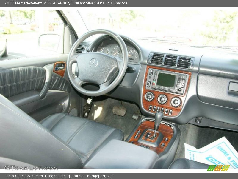 Brilliant Silver Metallic / Charcoal 2005 Mercedes-Benz ML 350 4Matic