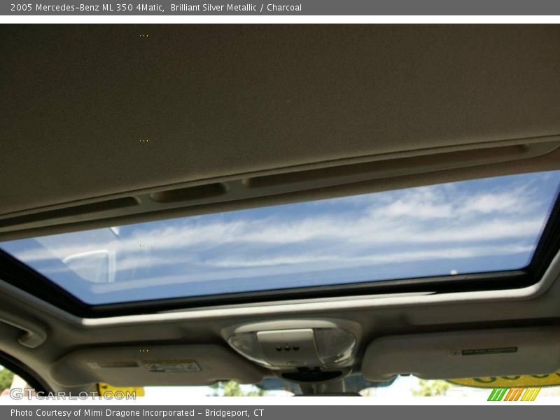 Brilliant Silver Metallic / Charcoal 2005 Mercedes-Benz ML 350 4Matic