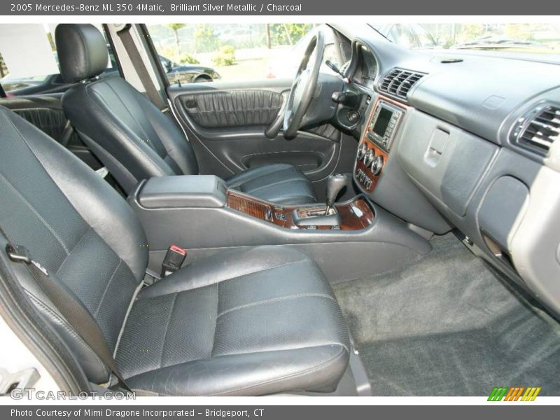 Brilliant Silver Metallic / Charcoal 2005 Mercedes-Benz ML 350 4Matic