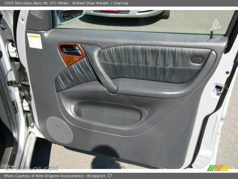 Brilliant Silver Metallic / Charcoal 2005 Mercedes-Benz ML 350 4Matic
