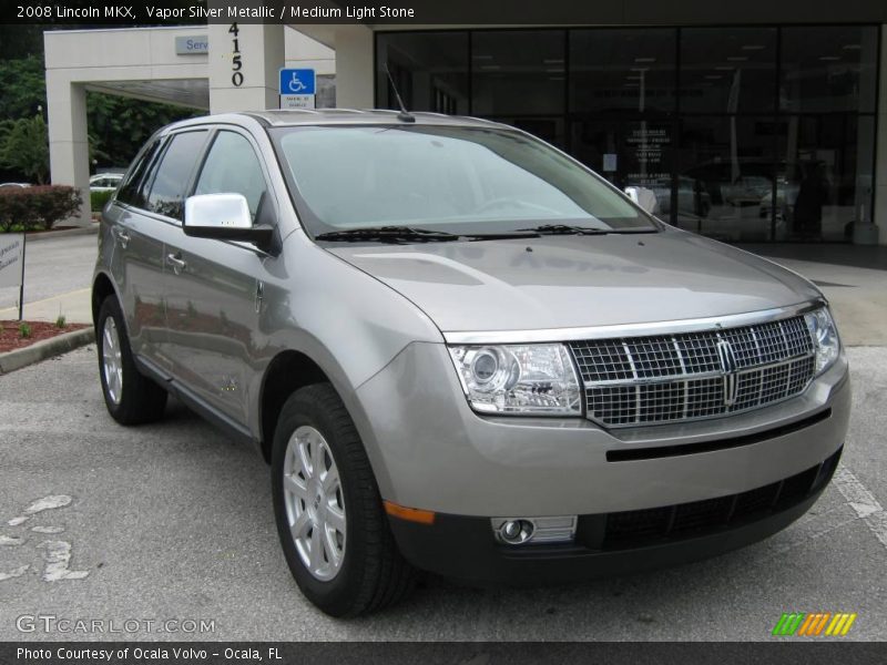 Vapor Silver Metallic / Medium Light Stone 2008 Lincoln MKX