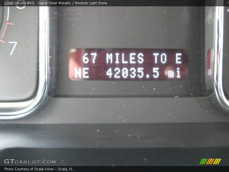 Vapor Silver Metallic / Medium Light Stone 2008 Lincoln MKX