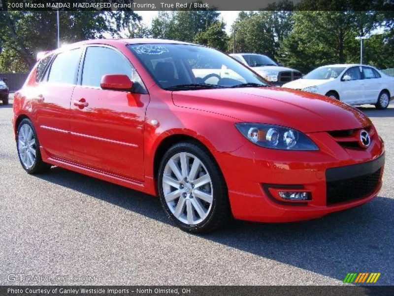 True Red / Black 2008 Mazda MAZDA3 MAZDASPEED Grand Touring