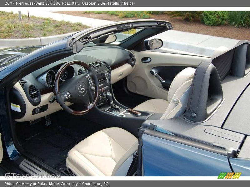 Caspian Blue Metallic / Beige 2007 Mercedes-Benz SLK 280 Roadster