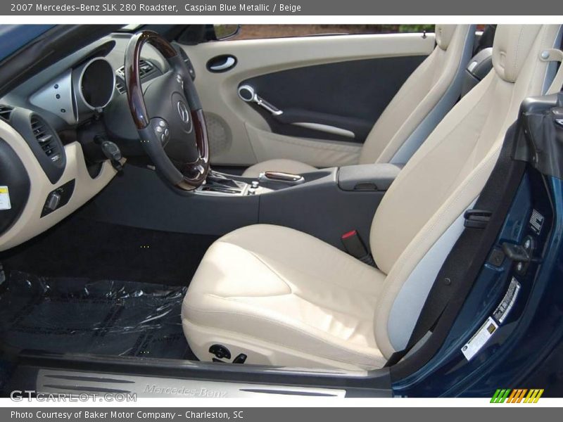Caspian Blue Metallic / Beige 2007 Mercedes-Benz SLK 280 Roadster