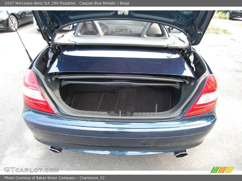 Caspian Blue Metallic / Beige 2007 Mercedes-Benz SLK 280 Roadster