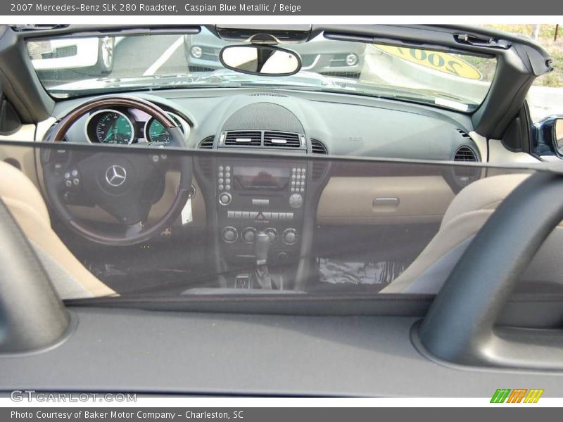 Caspian Blue Metallic / Beige 2007 Mercedes-Benz SLK 280 Roadster