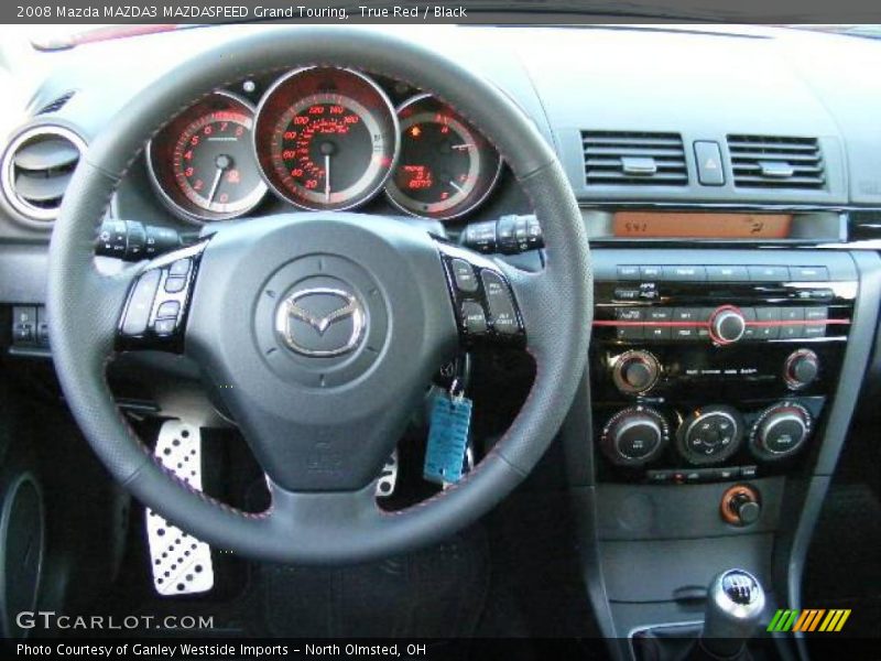 True Red / Black 2008 Mazda MAZDA3 MAZDASPEED Grand Touring