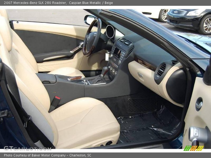 Caspian Blue Metallic / Beige 2007 Mercedes-Benz SLK 280 Roadster