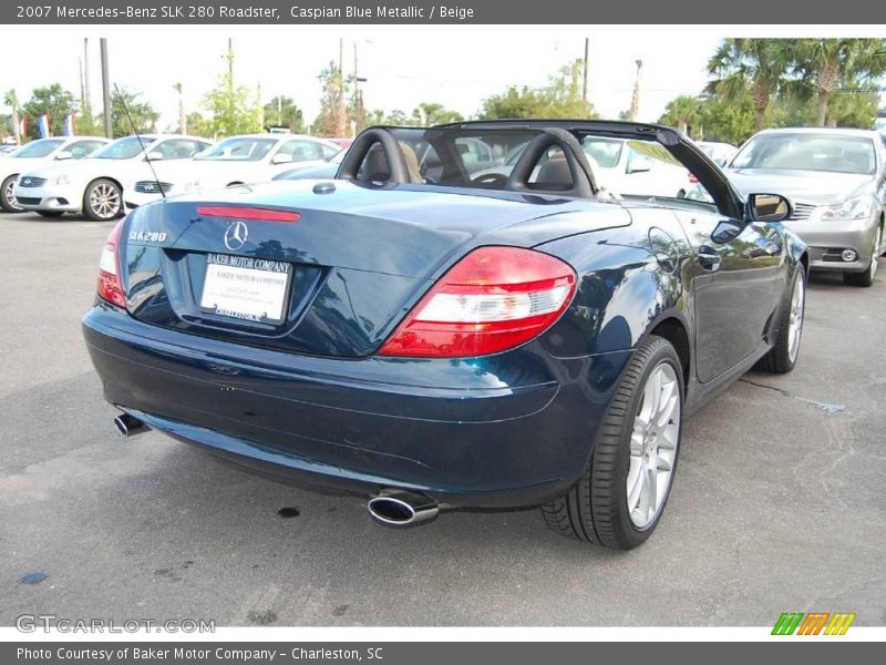 Caspian Blue Metallic / Beige 2007 Mercedes-Benz SLK 280 Roadster