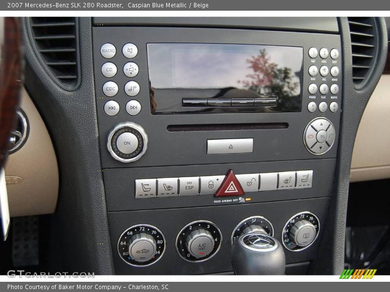 Caspian Blue Metallic / Beige 2007 Mercedes-Benz SLK 280 Roadster
