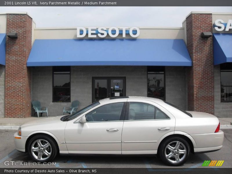Ivory Parchment Metallic / Medium Parchment 2001 Lincoln LS V8