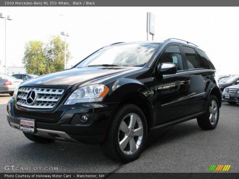 Black / Black 2009 Mercedes-Benz ML 350 4Matic