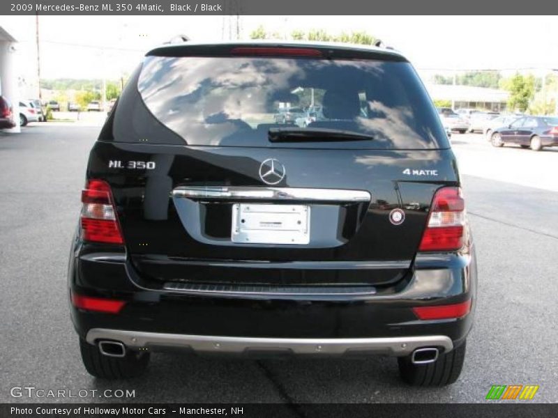 Black / Black 2009 Mercedes-Benz ML 350 4Matic