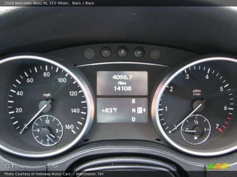 Black / Black 2009 Mercedes-Benz ML 350 4Matic