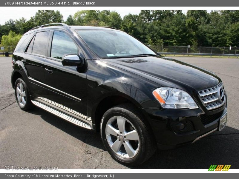 Black / Black 2009 Mercedes-Benz ML 350 4Matic