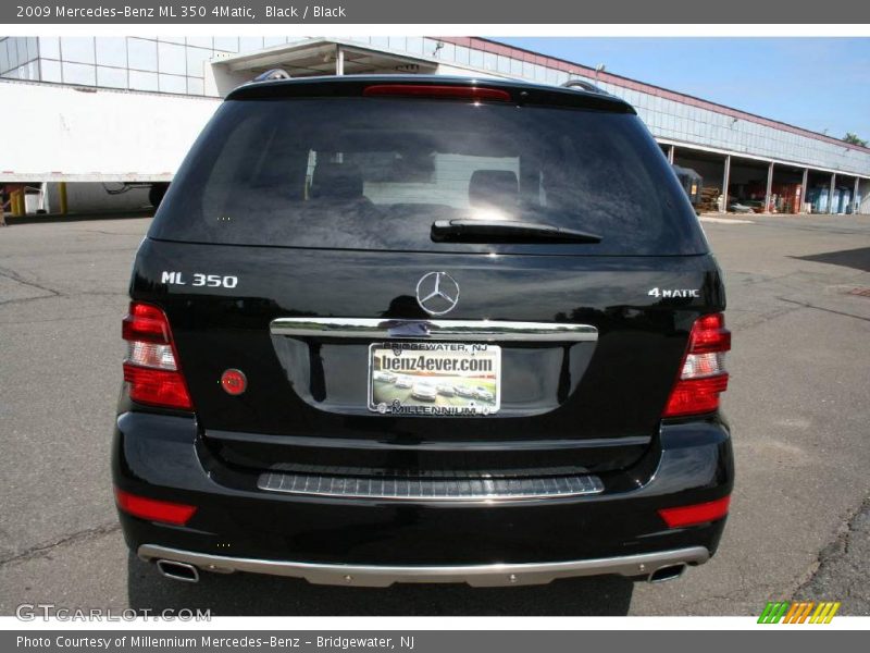 Black / Black 2009 Mercedes-Benz ML 350 4Matic