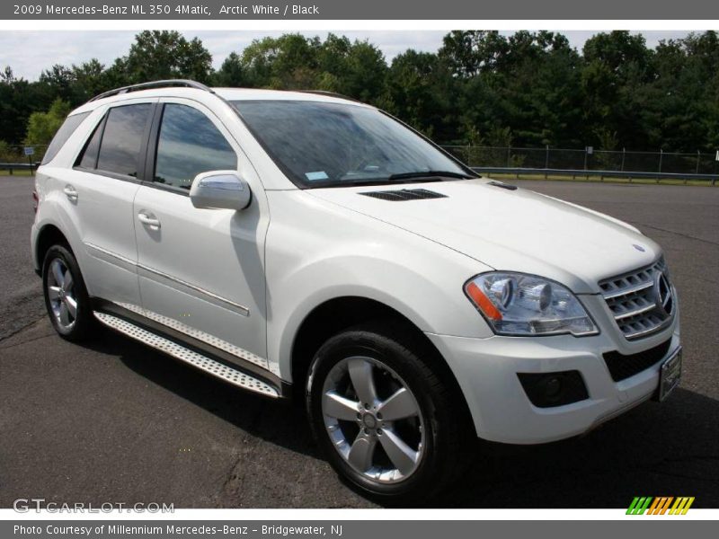 Arctic White / Black 2009 Mercedes-Benz ML 350 4Matic