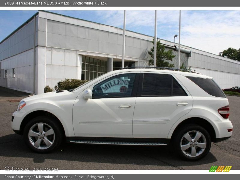 Arctic White / Black 2009 Mercedes-Benz ML 350 4Matic