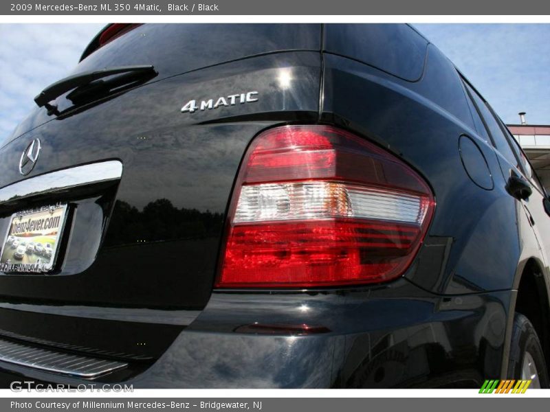 Black / Black 2009 Mercedes-Benz ML 350 4Matic