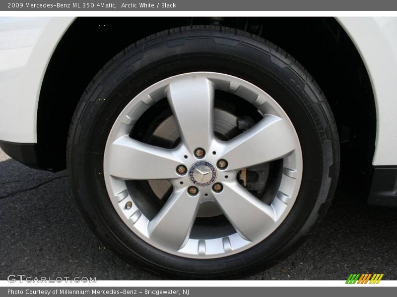 Arctic White / Black 2009 Mercedes-Benz ML 350 4Matic