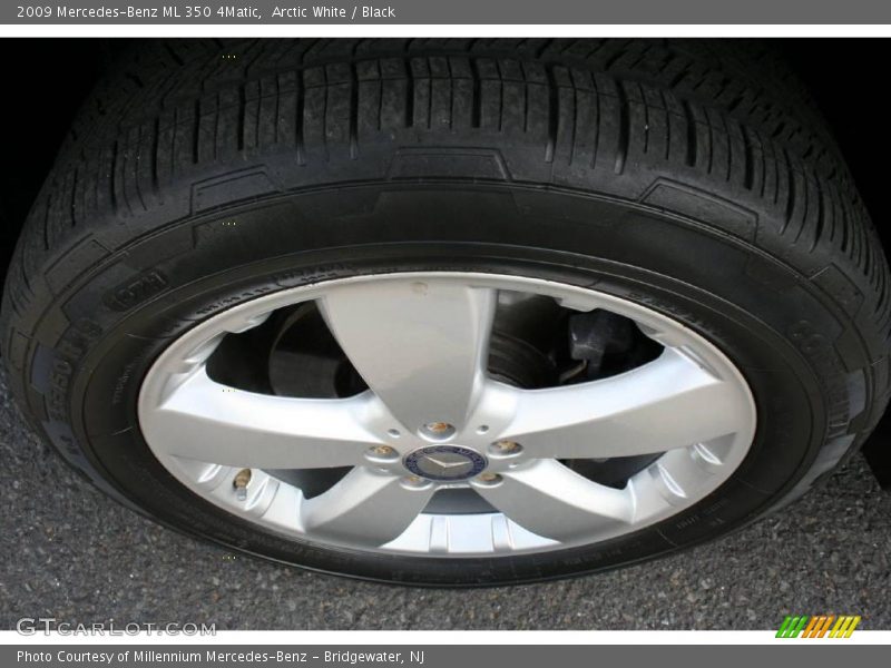 Arctic White / Black 2009 Mercedes-Benz ML 350 4Matic