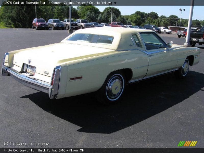 Colonial Yellow / Colonial Yellow 1978 Cadillac Eldorado Biarritz Coupe