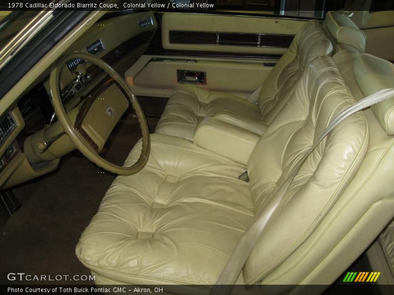 Colonial Yellow / Colonial Yellow 1978 Cadillac Eldorado Biarritz Coupe