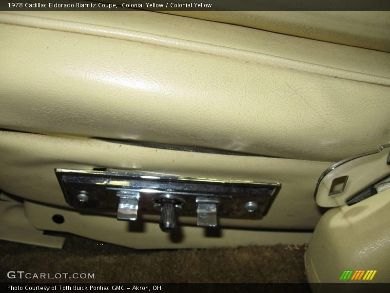Colonial Yellow / Colonial Yellow 1978 Cadillac Eldorado Biarritz Coupe