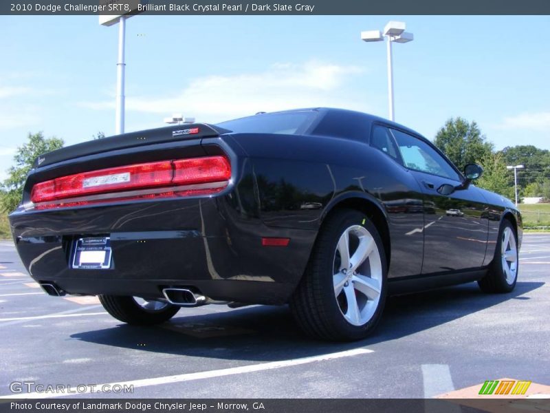 Brilliant Black Crystal Pearl / Dark Slate Gray 2010 Dodge Challenger SRT8