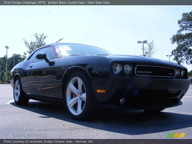 Brilliant Black Crystal Pearl / Dark Slate Gray 2010 Dodge Challenger SRT8