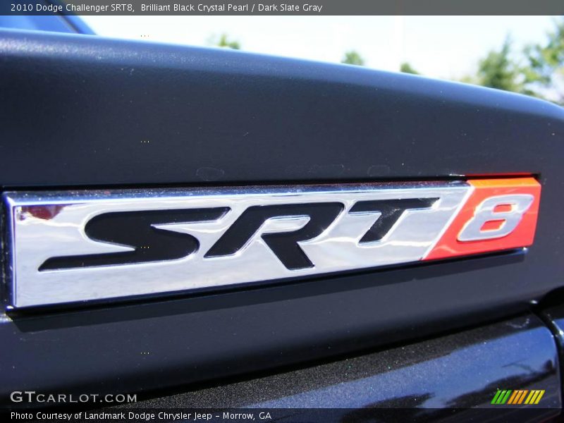 Brilliant Black Crystal Pearl / Dark Slate Gray 2010 Dodge Challenger SRT8