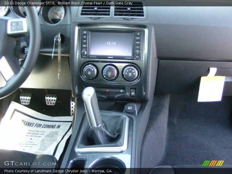 Brilliant Black Crystal Pearl / Dark Slate Gray 2010 Dodge Challenger SRT8