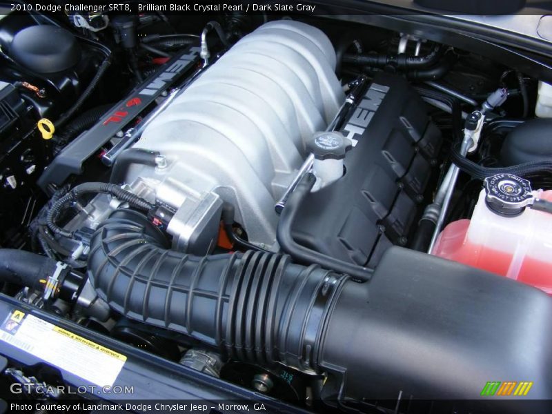 Brilliant Black Crystal Pearl / Dark Slate Gray 2010 Dodge Challenger SRT8