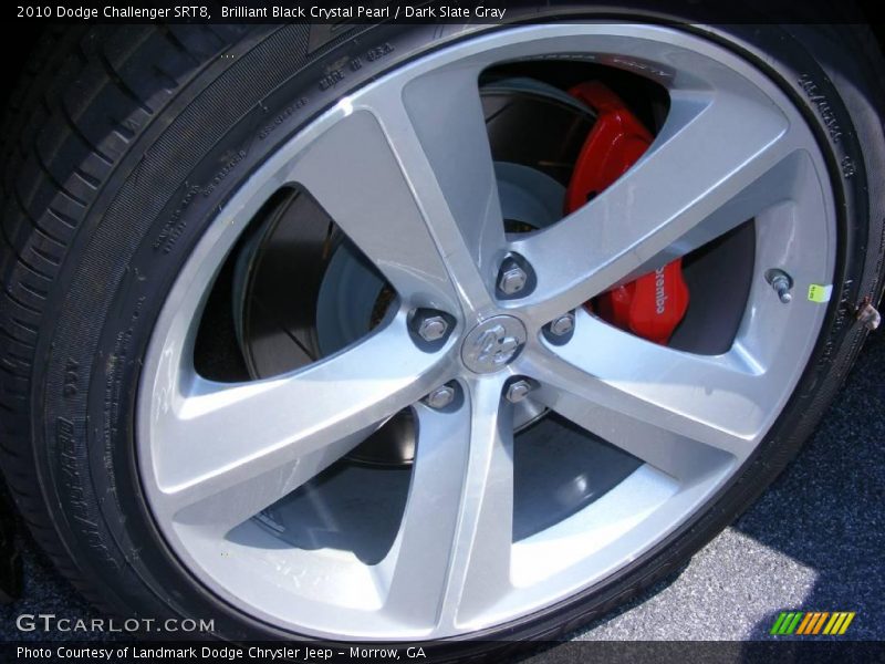 Brilliant Black Crystal Pearl / Dark Slate Gray 2010 Dodge Challenger SRT8