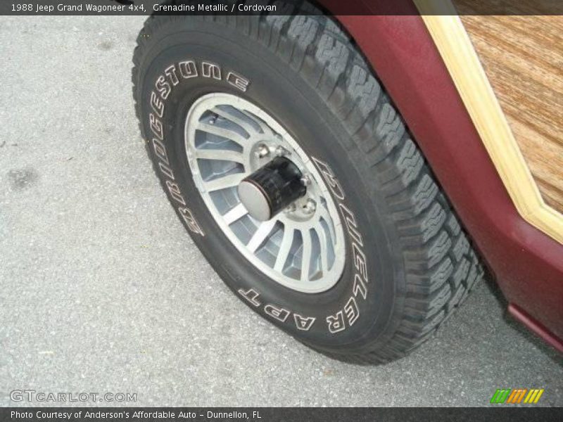 Grenadine Metallic / Cordovan 1988 Jeep Grand Wagoneer 4x4