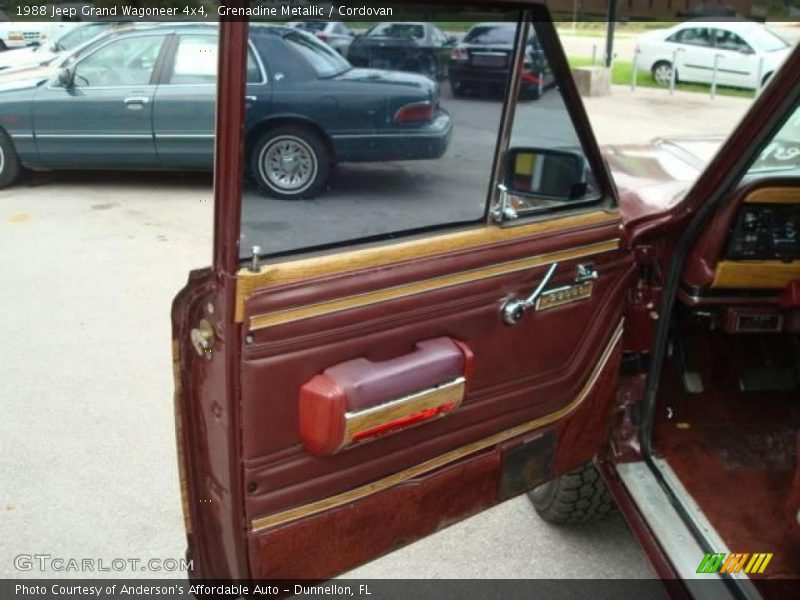 Grenadine Metallic / Cordovan 1988 Jeep Grand Wagoneer 4x4