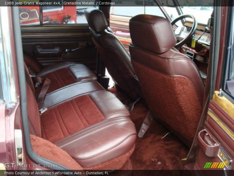 Grenadine Metallic / Cordovan 1988 Jeep Grand Wagoneer 4x4