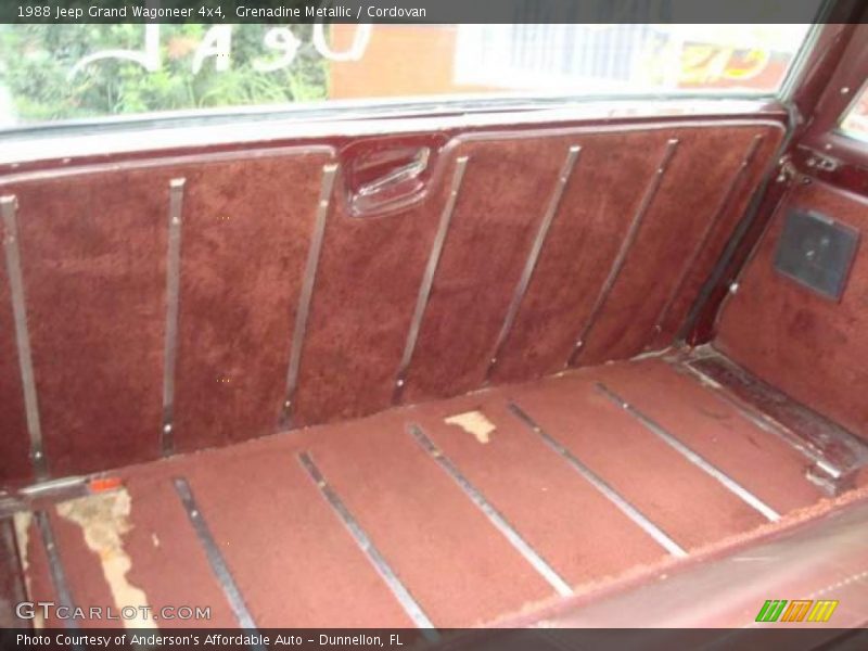 Grenadine Metallic / Cordovan 1988 Jeep Grand Wagoneer 4x4