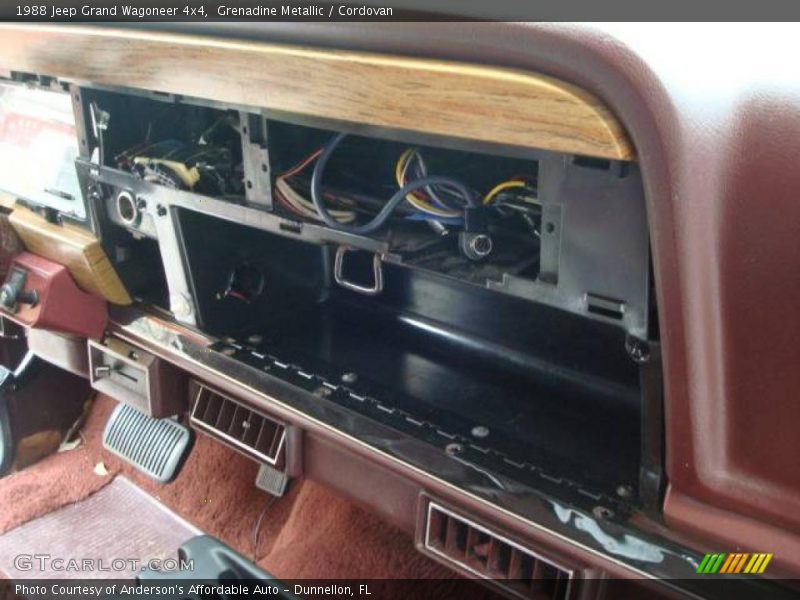Grenadine Metallic / Cordovan 1988 Jeep Grand Wagoneer 4x4