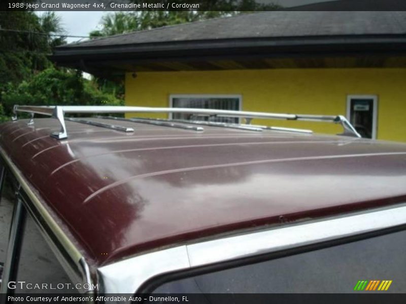 Grenadine Metallic / Cordovan 1988 Jeep Grand Wagoneer 4x4