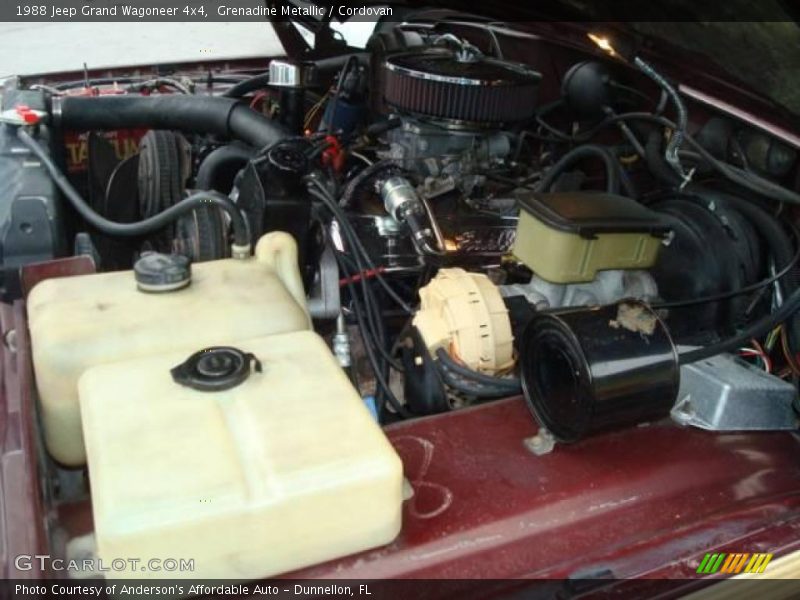 Grenadine Metallic / Cordovan 1988 Jeep Grand Wagoneer 4x4