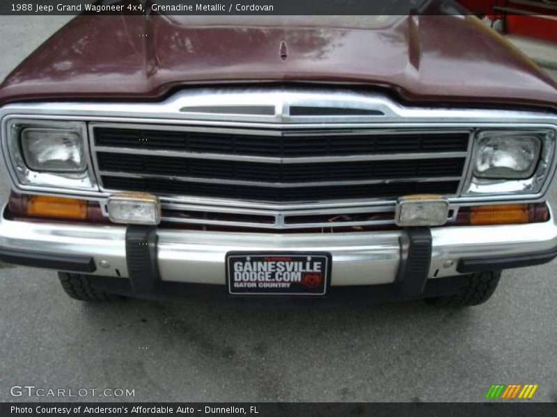 Grenadine Metallic / Cordovan 1988 Jeep Grand Wagoneer 4x4