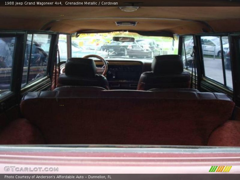 Grenadine Metallic / Cordovan 1988 Jeep Grand Wagoneer 4x4