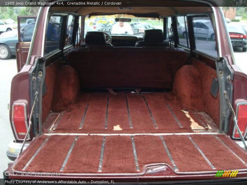 Grenadine Metallic / Cordovan 1988 Jeep Grand Wagoneer 4x4