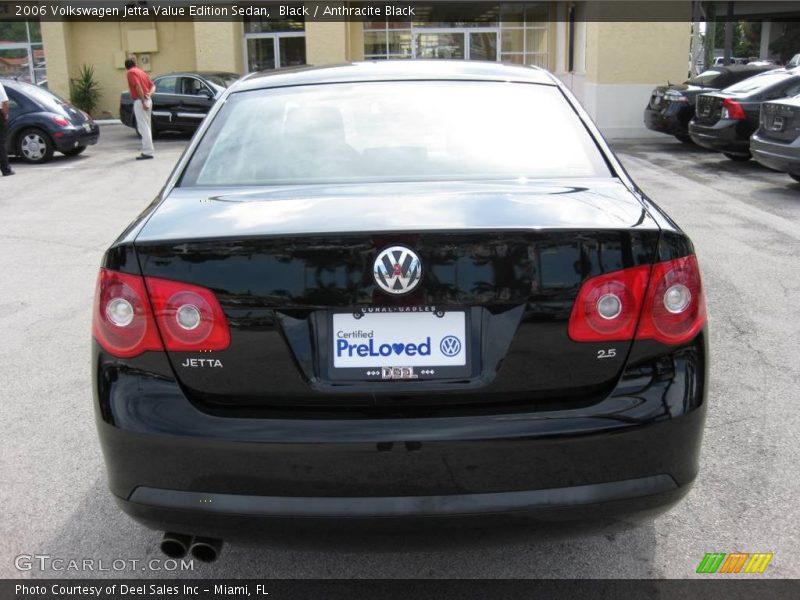 Black / Anthracite Black 2006 Volkswagen Jetta Value Edition Sedan