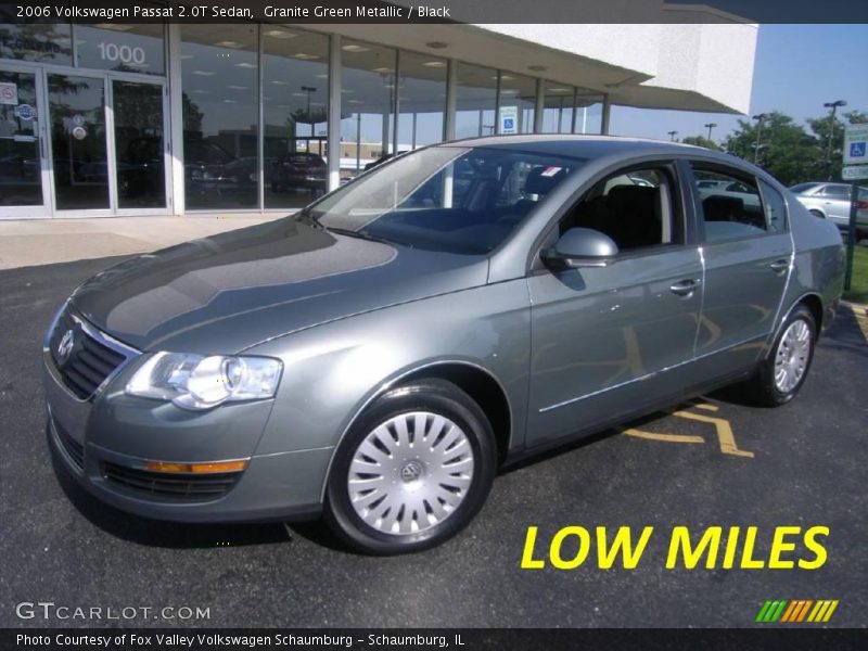 Granite Green Metallic / Black 2006 Volkswagen Passat 2.0T Sedan